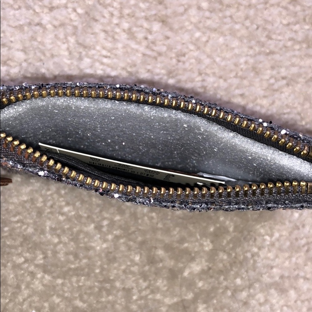 Madewell Sequin Leather Zip Pouch - Picture 4 of 5